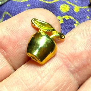 Gold Tone Apple Lapel Pin/Tie Tack